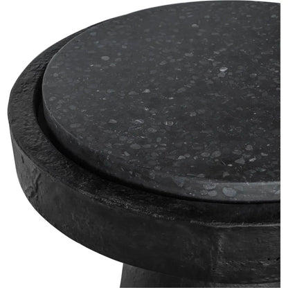 Book Terrazzo & Concrete Round Accent Table - LOOMLAN - Moe's Home - Side Tables