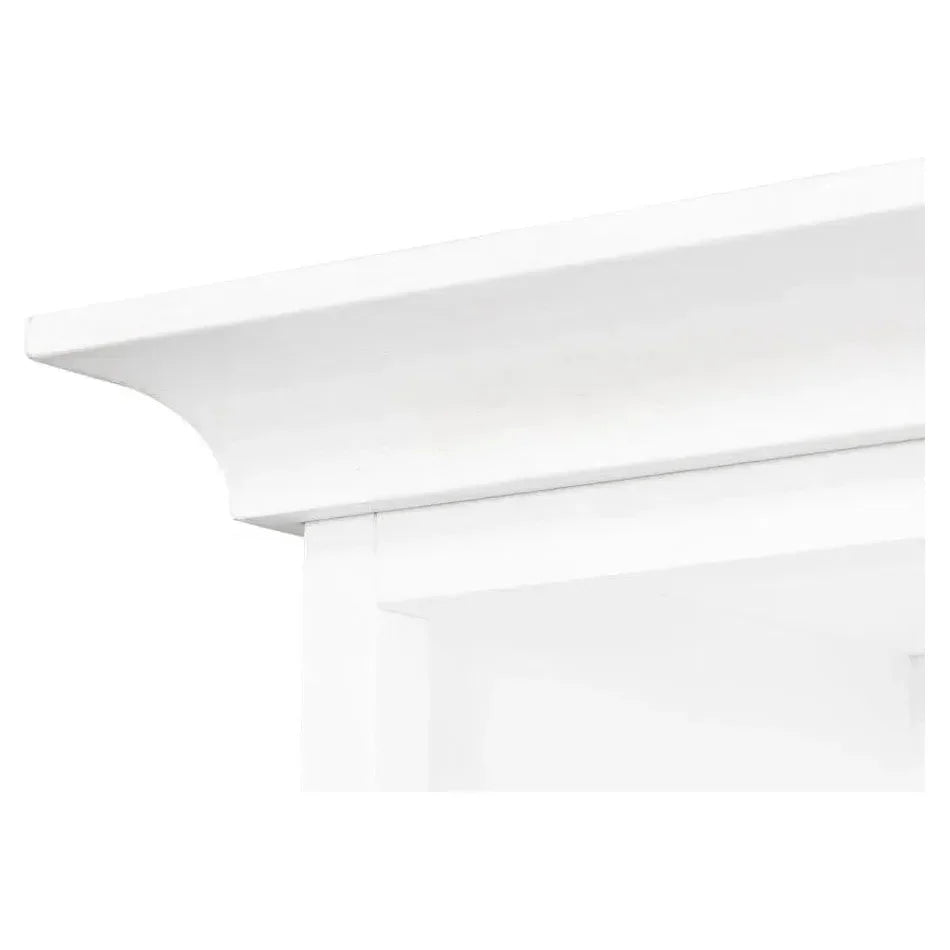 Bookcase With Doors and Drawer Cortina White - LOOMLAN - Sarreid - Bookcases