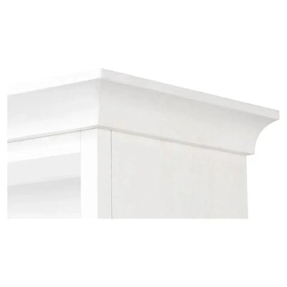 Bookcase With Doors and Drawer Cortina White - LOOMLAN - Sarreid - Bookcases