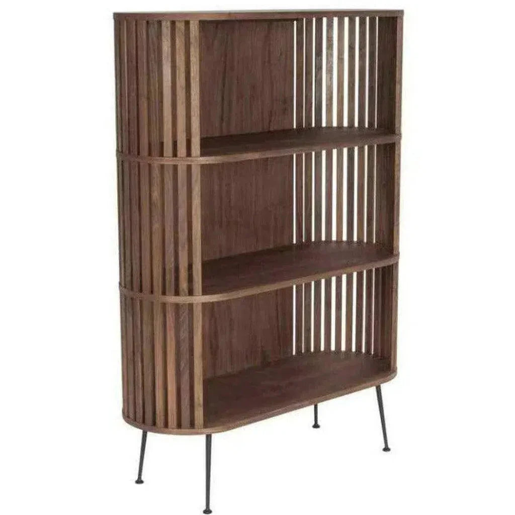 Bookshelf Natural Oil Brown Mid - Century - LOOMLAN - Moe's Home - Bookcases