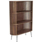 Bookshelf Natural Oil Brown Mid - Century - LOOMLAN - Moe's Home - Bookcases