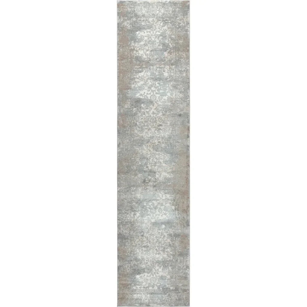 Bosk Vine Gray Kitchen Hallway Runner Rug - LOOMLAN - LOOMLAN - Area Rugs