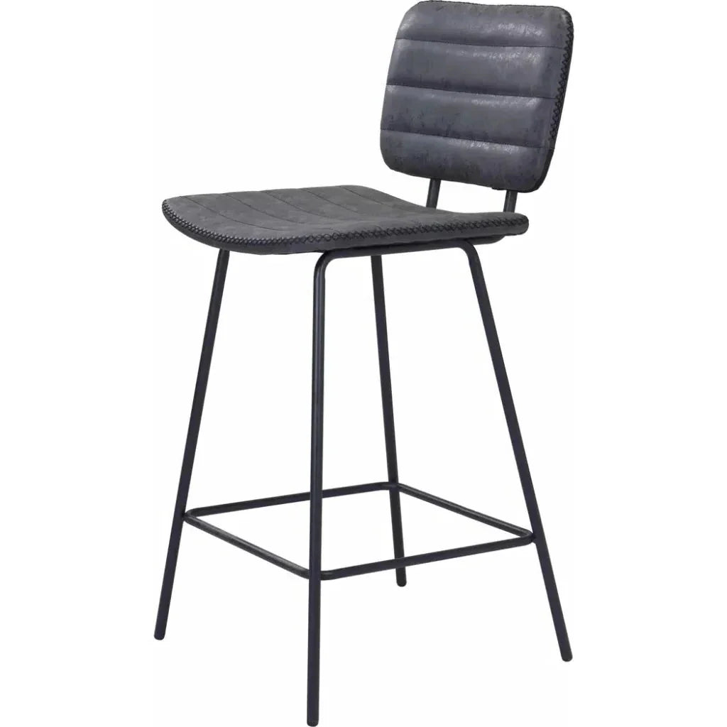 Boston Counter Stool 2PC Vintage Black - LOOMLAN - Zuo Modern - Counter Stools