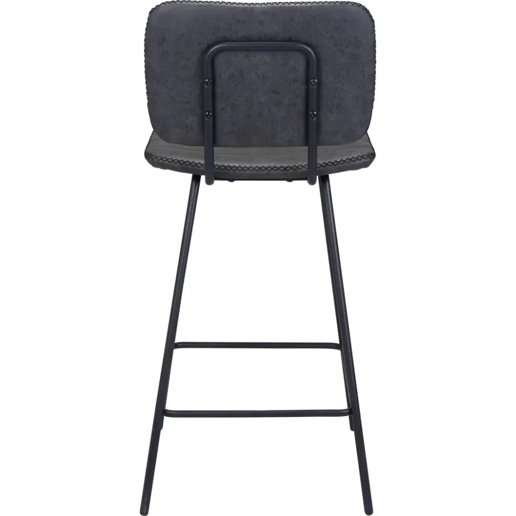 Boston Counter Stool 2PC Vintage Black - LOOMLAN - Zuo Modern - Counter Stools