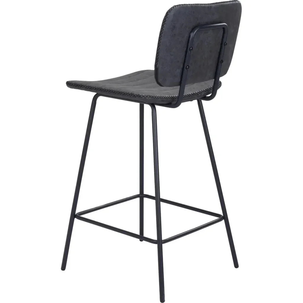 Boston Counter Stool 2PC Vintage Black - LOOMLAN - Zuo Modern - Counter Stools