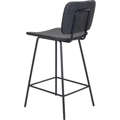 Boston Counter Stool 2PC Vintage Black - LOOMLAN - Zuo Modern - Counter Stools