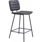 Boston Counter Stool 2PC Vintage Black - LOOMLAN - Zuo Modern - Counter Stools