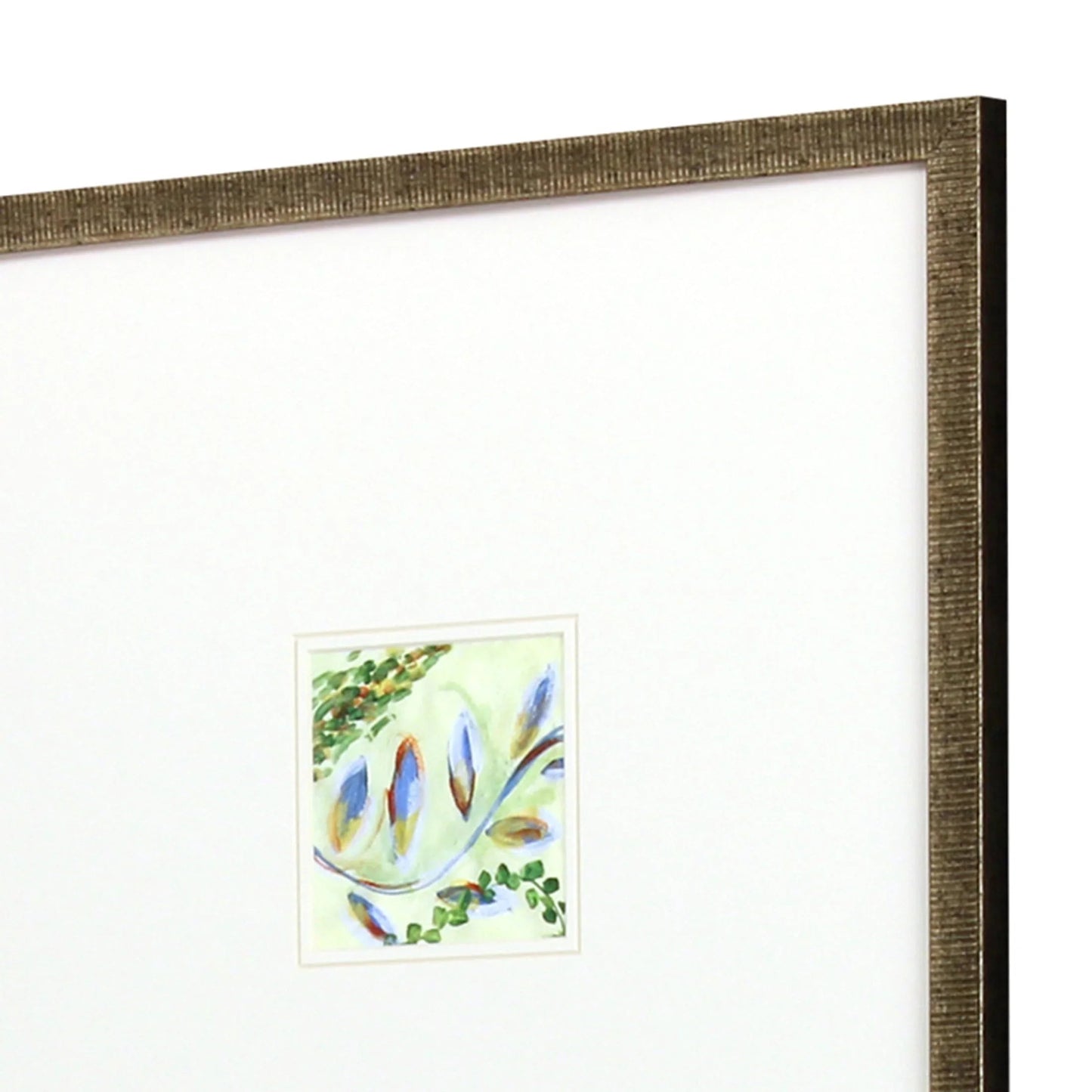 Botanica Blue Framed Wall Art 4PC