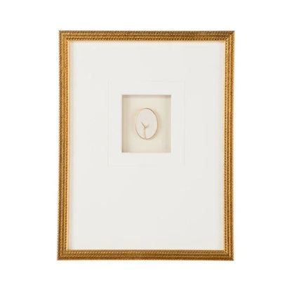 Botanical Relief Gold Leaf Shadow Box Artwork-Framed Wall Art-Chelsea House-Botanical III-Vertical-LOOMLAN