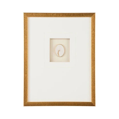 Botanical Relief Gold Leaf Shadow Box Artwork-Framed Wall Art-Chelsea House-Botanical II-Vertical-LOOMLAN