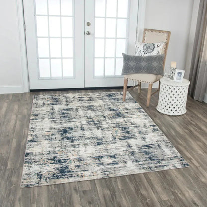 Both Abstract Blue Kitchen Hallway Runner Rug - LOOMLAN - LOOMLAN - Area Rugs