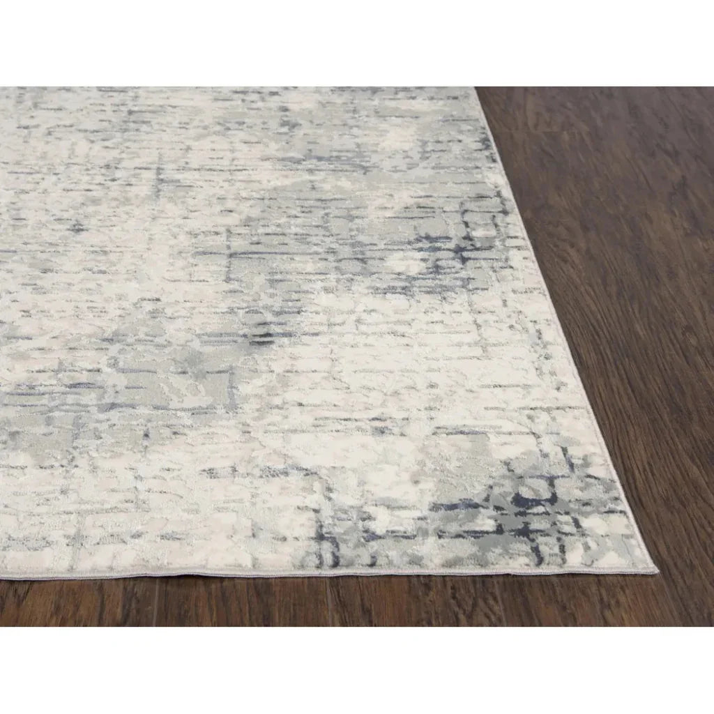 Bouc Abstract Gray Kitchen Hallway Runner Rug - LOOMLAN - LOOMLAN - Area Rugs