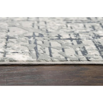 Bouc Abstract Gray Kitchen Hallway Runner Rug - LOOMLAN - LOOMLAN - Area Rugs