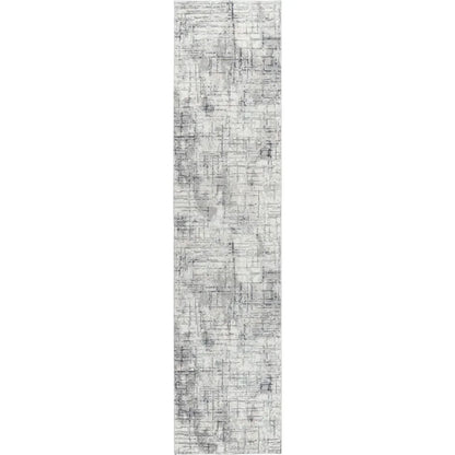 Bouc Abstract Gray Kitchen Hallway Runner Rug - LOOMLAN - LOOMLAN - Area Rugs