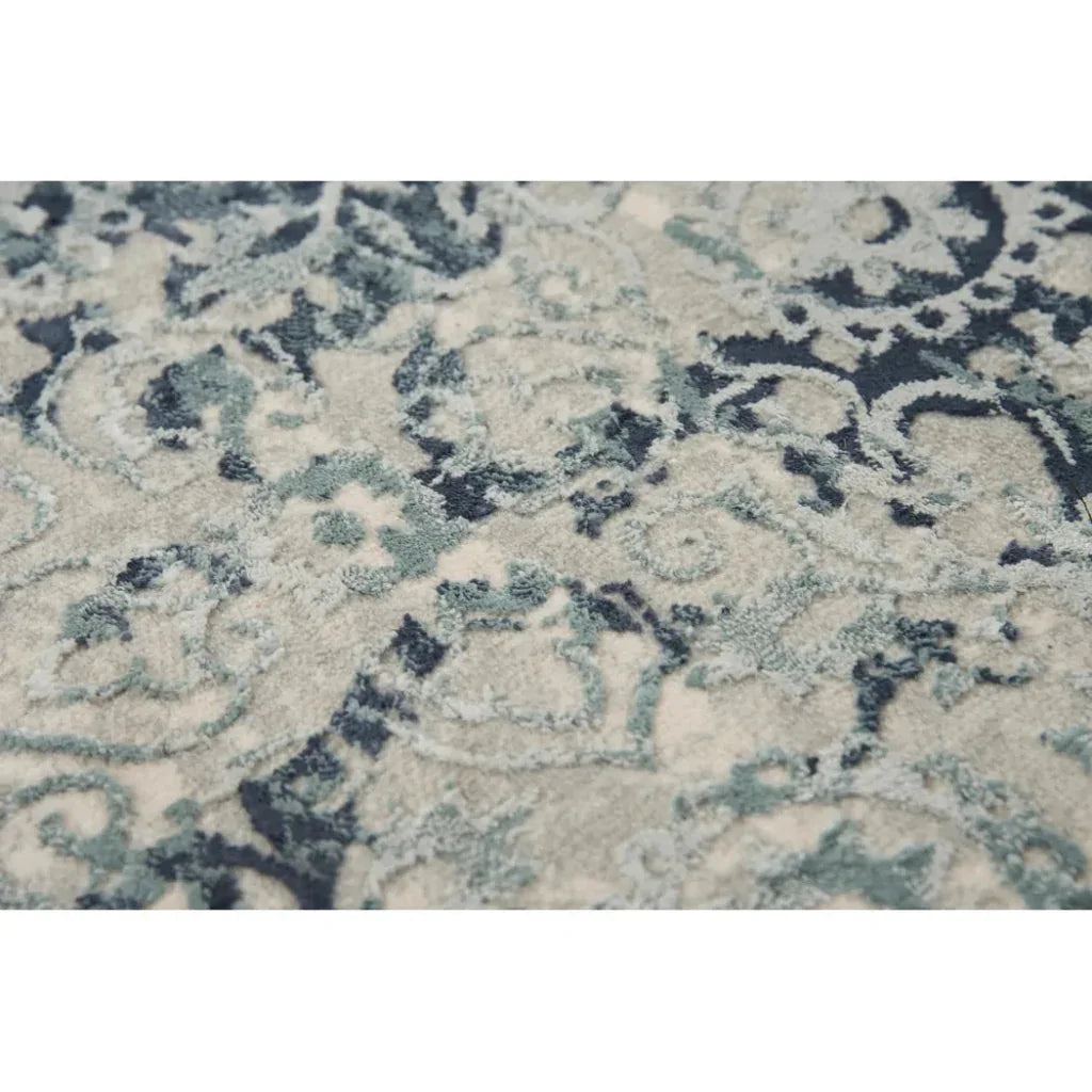 Boul Abstract Blue Kitchen Hallway Runner Rug - LOOMLAN - LOOMLAN - Area Rugs