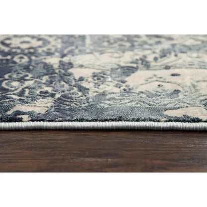 Boul Abstract Blue Kitchen Hallway Runner Rug - LOOMLAN - LOOMLAN - Area Rugs