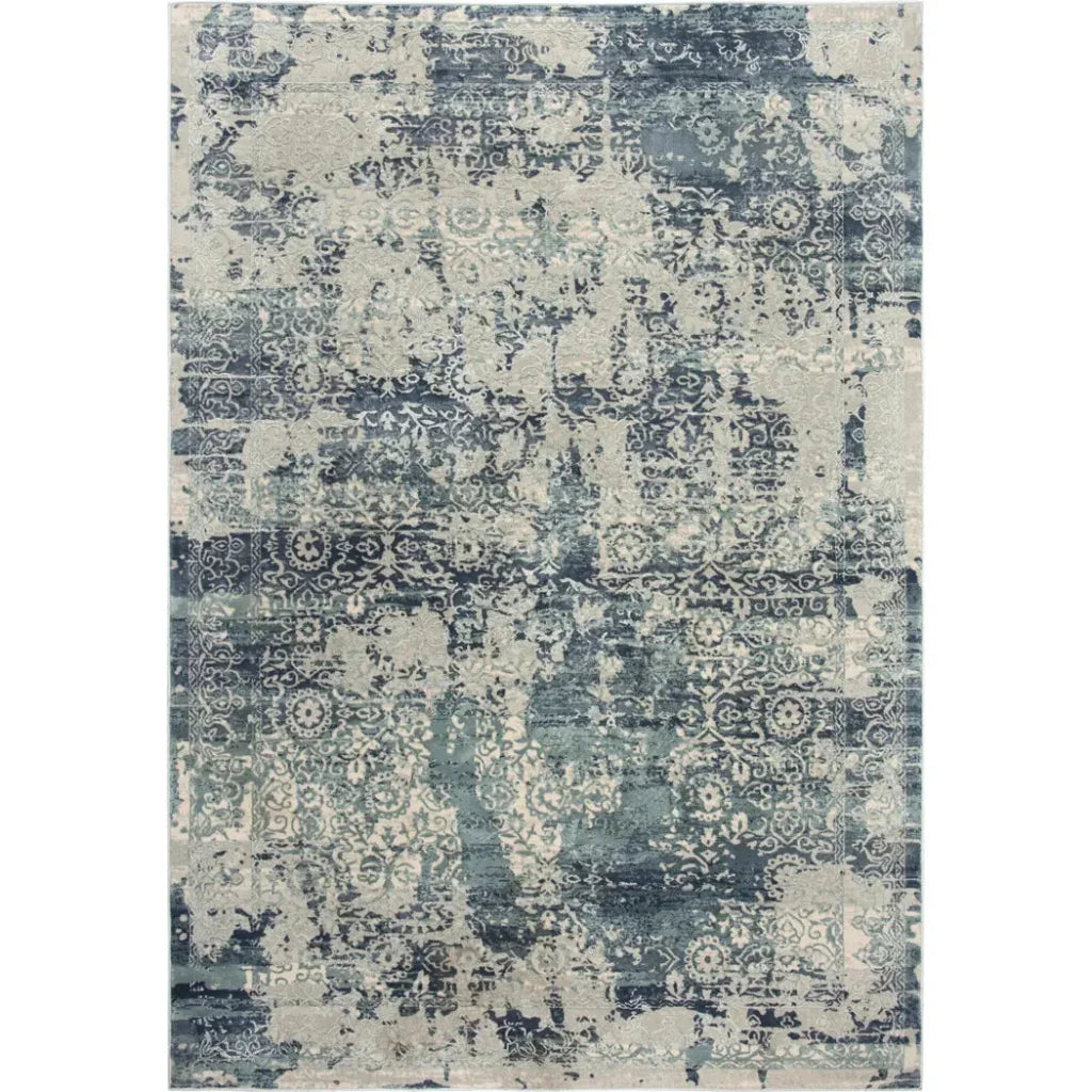 Boul Abstract Blue Kitchen Hallway Runner Rug - LOOMLAN - LOOMLAN - Area Rugs