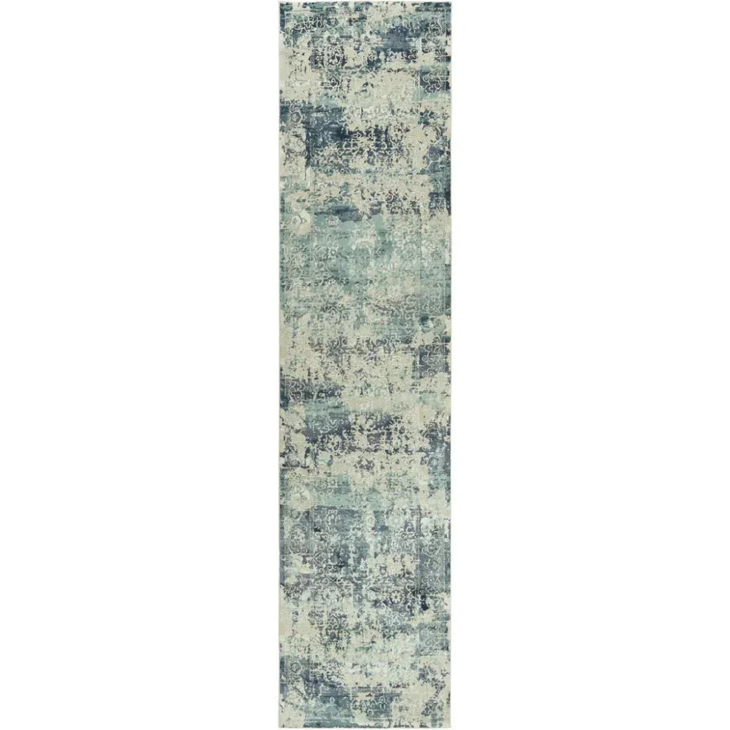 Boul Abstract Blue Kitchen Hallway Runner Rug - LOOMLAN - LOOMLAN - Area Rugs