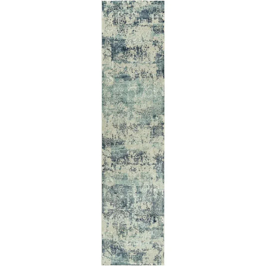 Boul Abstract Blue Kitchen Hallway Runner Rug - LOOMLAN - LOOMLAN - Area Rugs