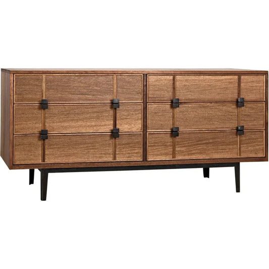 Bourgeois Wood and Steel Sideboard - LOOMLAN - Noir - Sideboards