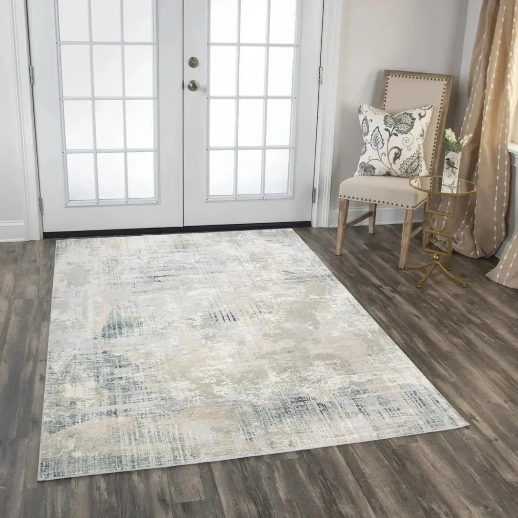 Bove Abstract Blue Kitchen Hallway Runner Rug - LOOMLAN - LOOMLAN - Area Rugs