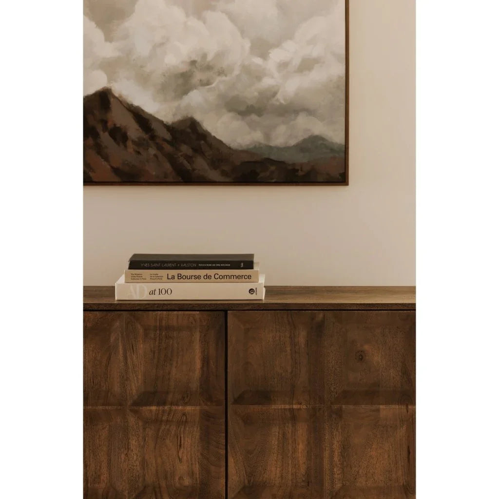 Bowen Deep Brown Solid Mango Wood Sideboard - LOOMLAN - Moe's Home - Sideboards