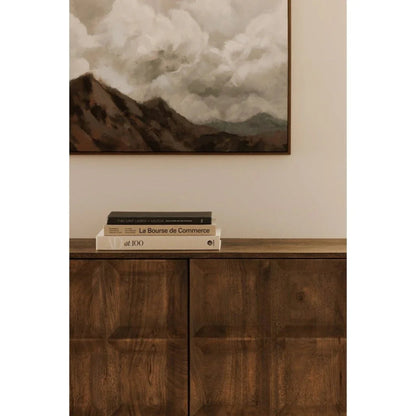 Bowen Deep Brown Solid Mango Wood Sideboard - LOOMLAN - Moe's Home - Sideboards
