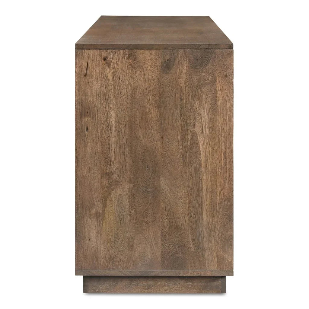 Bowen Deep Brown Solid Mango Wood Sideboard - LOOMLAN - Moe's Home - Sideboards
