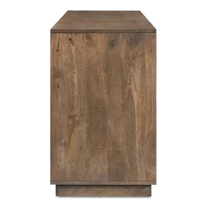 Bowen Deep Brown Solid Mango Wood Sideboard - LOOMLAN - Moe's Home - Sideboards