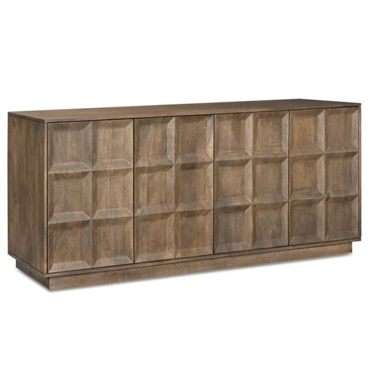Bowen Deep Brown Solid Mango Wood Sideboard - LOOMLAN - Moe's Home - Sideboards