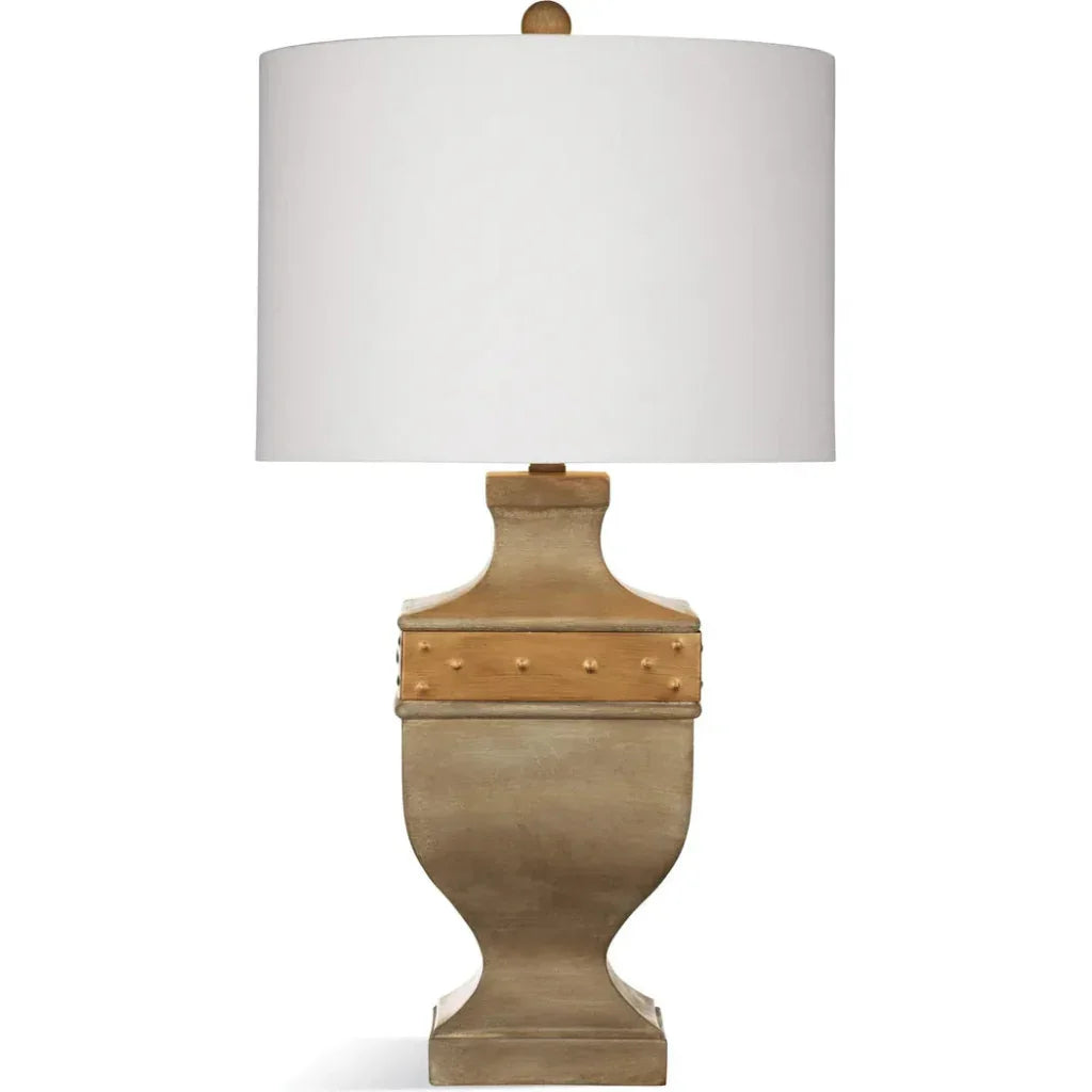 Bowery Polyresin Brown Table Lamp - LOOMLAN - Bassett Mirror - Table Lamps