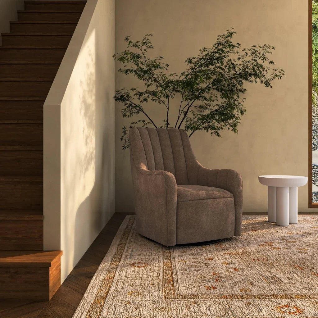 Bowie Plywood Frame Swivel Chair - LOOMLAN - Moe's Home - Club Chairs