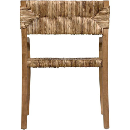 Bowie Teak Wood Arm Chair - LOOMLAN - Noir - Dining Chairs