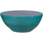 Bowness Ceramic Aquamarine Outdoor Coffee Table-Outdoor Coffee Tables-Seasonal Living-LOOMLAN