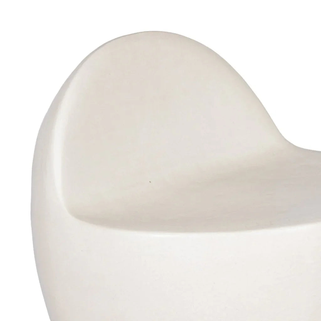 Bowness Ceramic Glazed Patio Armless Stool-Garden Stools-Seasonal Living-LOOMLAN