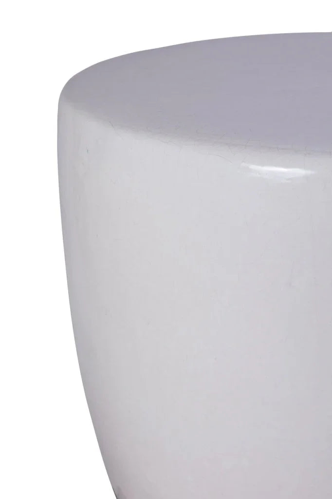 Bowness Ceramic Round Patio Accent Table - LOOMLAN - Seasonal Living - Outdoor Side Tables