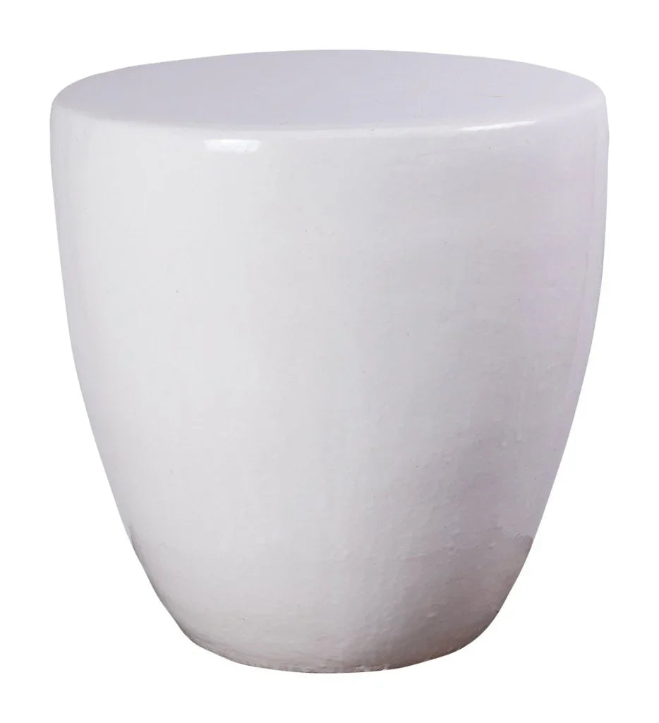 Bowness Ceramic Round Patio Accent Table - LOOMLAN - Seasonal Living - Outdoor Side Tables