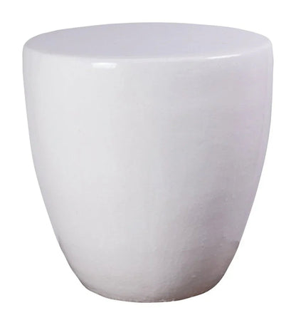 Bowness Ceramic Round Patio Accent Table - LOOMLAN - Seasonal Living - Outdoor Side Tables