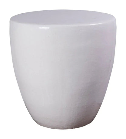 Bowness Ceramic Round Patio Accent Table - LOOMLAN - Seasonal Living - Outdoor Side Tables