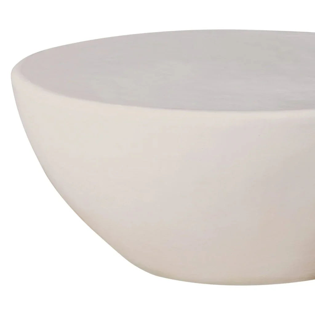 Bowness Ceramic Round Patio Coffee Table-Outdoor Coffee Tables-Seasonal Living-LOOMLAN