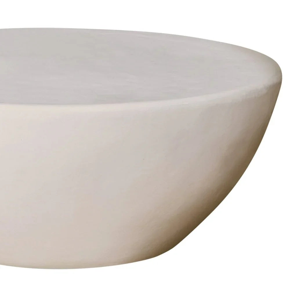Bowness Ceramic Round Patio Coffee Table-Outdoor Coffee Tables-Seasonal Living-LOOMLAN