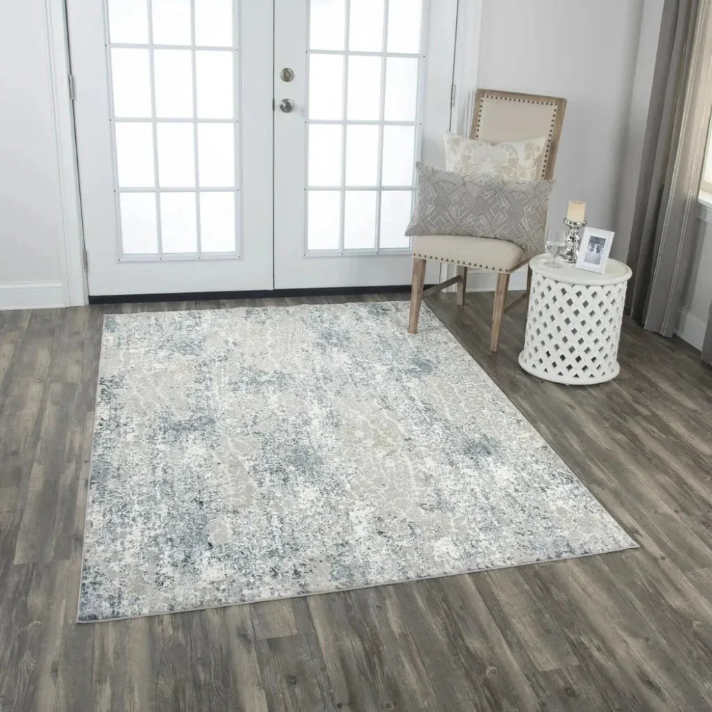Boyo Abstract Gray Kitchen Hallway Runner Rug - LOOMLAN - LOOMLAN - Area Rugs