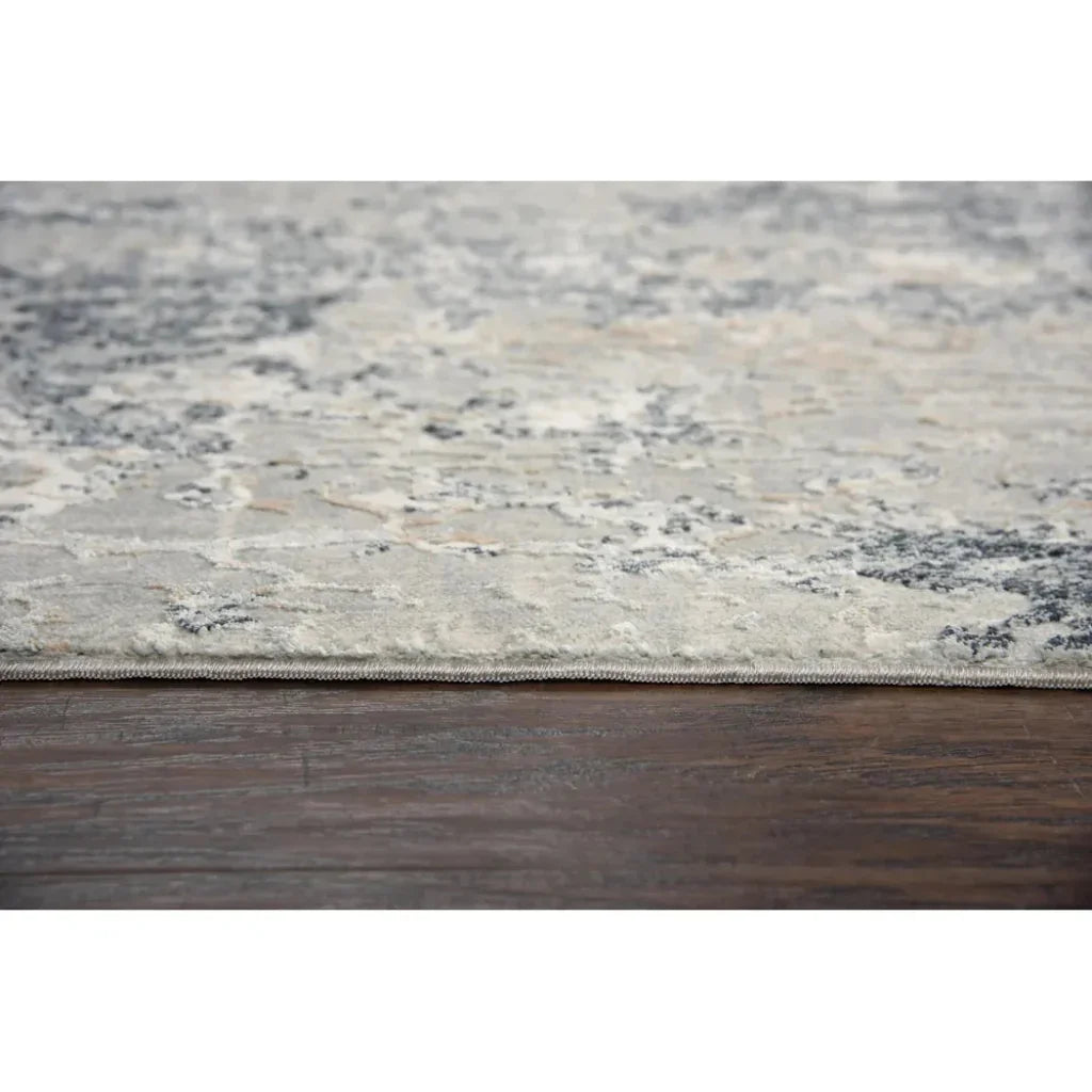 Boyo Abstract Gray Kitchen Hallway Runner Rug - LOOMLAN - LOOMLAN - Area Rugs