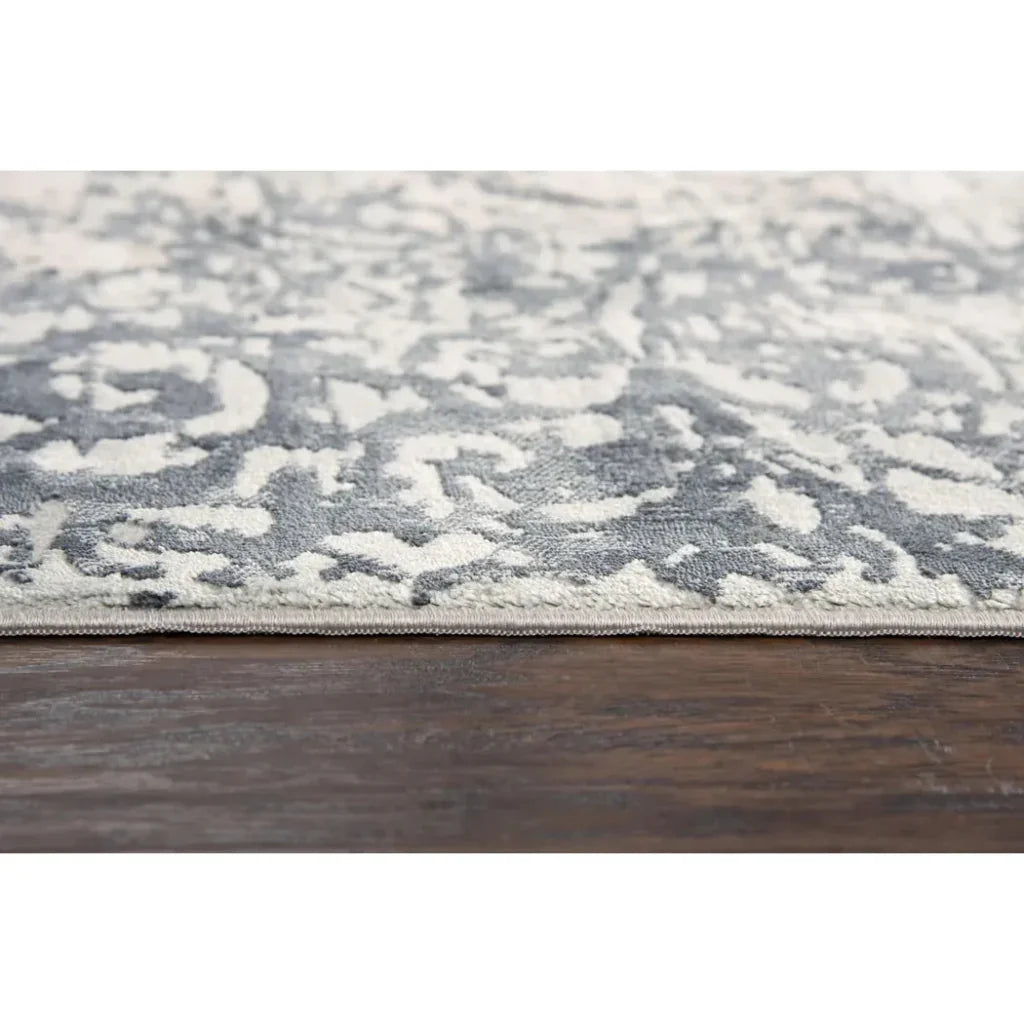Brac Vine Gray Kitchen Hallway Runner Rug - LOOMLAN - LOOMLAN - Area Rugs