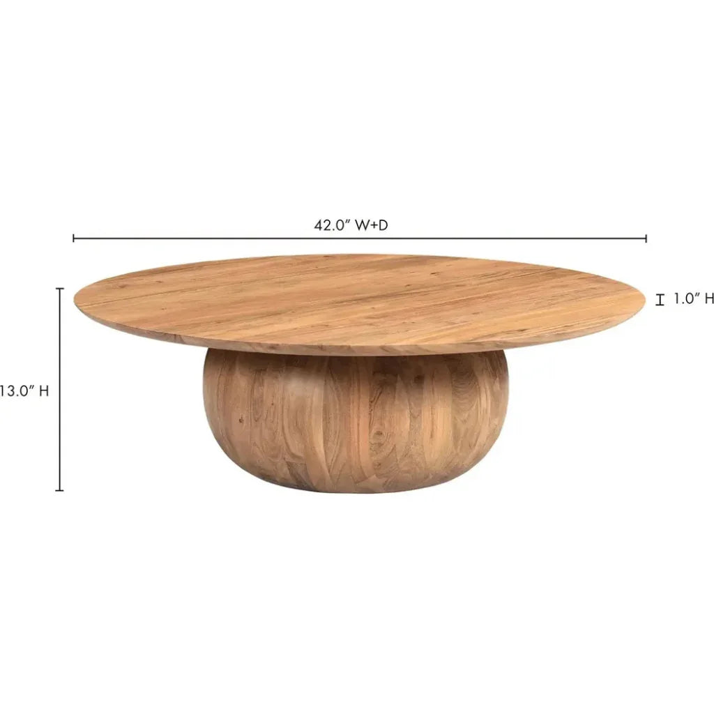 Bradbury RusticWood Coffee Table Natural - LOOMLAN - Moe's Home - Coffee Tables