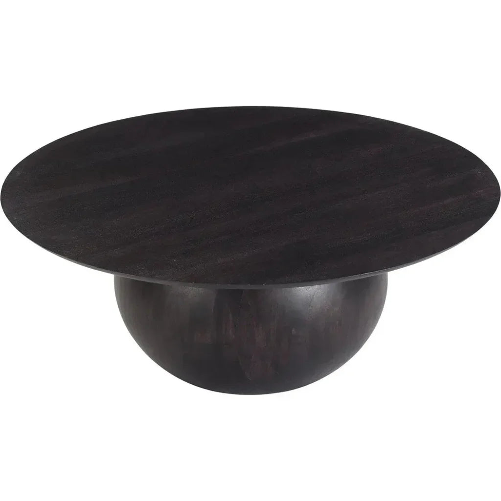 Bradbury Wood Round Coffee Table - LOOMLAN - Moe's Home - Coffee Tables