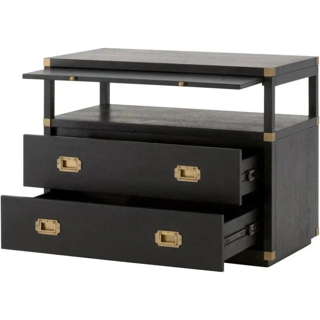 Bradley 2 - Drawer Nightstand Solid Wood - LOOMLAN - Essentials For Living - Nightstands