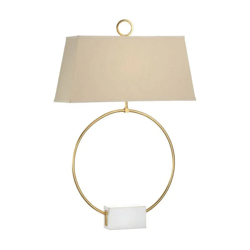 Bradshaw Orrell Ring Marble Base Table Lamp - LOOMLAN - Chelsea House - Table Lamps