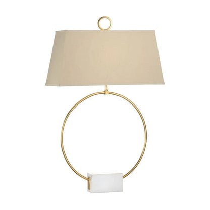 Bradshaw Orrell Ring Marble Base Table Lamp - LOOMLAN - Chelsea House - Table Lamps