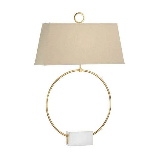 Bradshaw Orrell Ring Marble Base Table Lamp - LOOMLAN - Chelsea House - Table Lamps